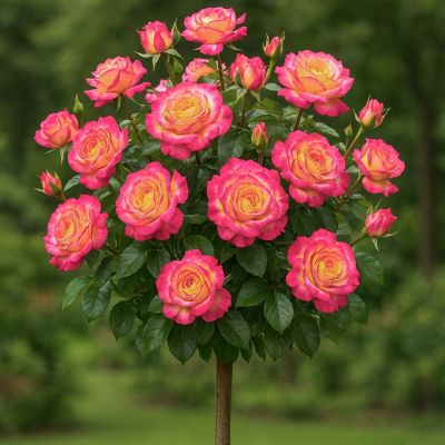 Роза штамбовая Ориент Экспресс - Dolina-Sad.Ru